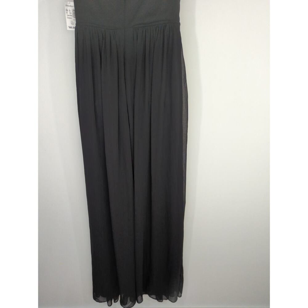 Dressbarn RSVP Black Cocktail Gown - Size 10 - Chiffon Halter‎ Long Formal NWT - Picture 7 of 11